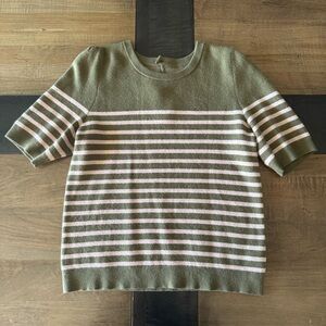 Harmon Jacquard Sweater Tee by Maeve